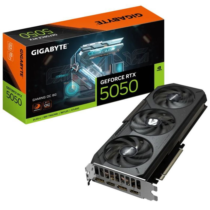 Gigabyte GeForce RTX 5050 GAMING OC 8GB GDDR6 Gigabyte GeForce RTX 5050 GAMING OC 8GB GDDR6